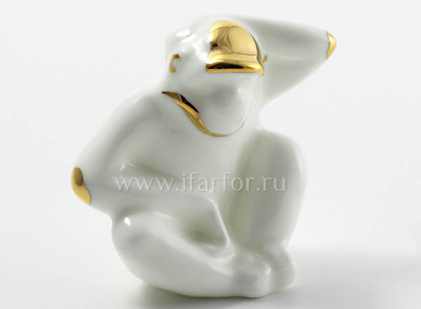 Sculpture Monkey Gold