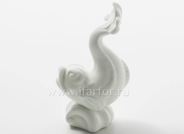 Sculpture Dolphin White