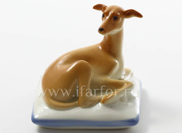 Sculpture ItalianGreyhound on the pillow Lilly