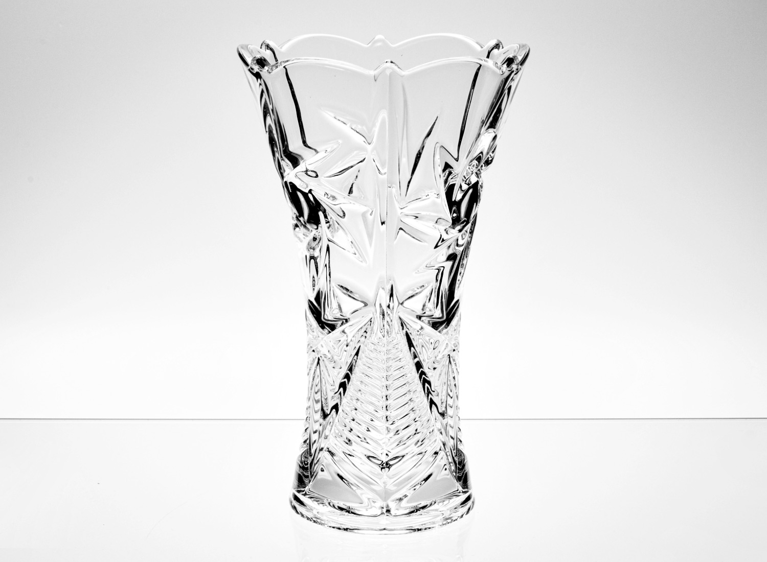 Ваза для цветов «Pinwheel» Форма: Crystalite Bohemia. Хрустальное стекло. 250 мм.