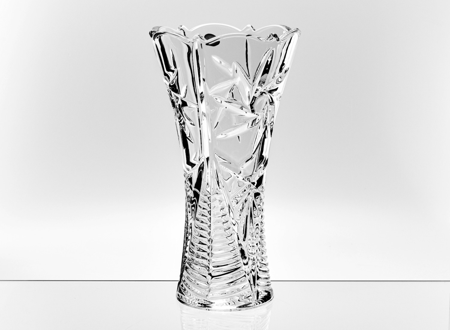 Ваза для цветов «Pinwheel» Форма: Crystalite Bohemia. Хрустальное стекло. 300 мм.