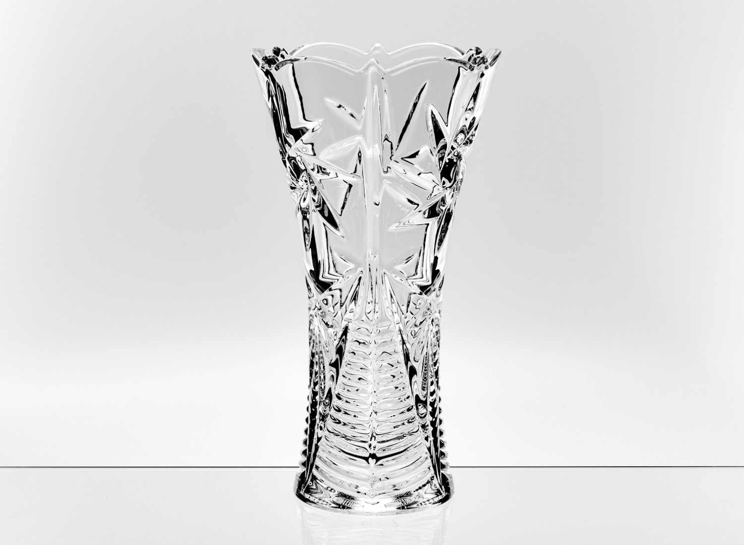 Ваза для цветов «Pinwheel» Форма: Crystalite Bohemia. Хрустальное стекло. 300 мм.