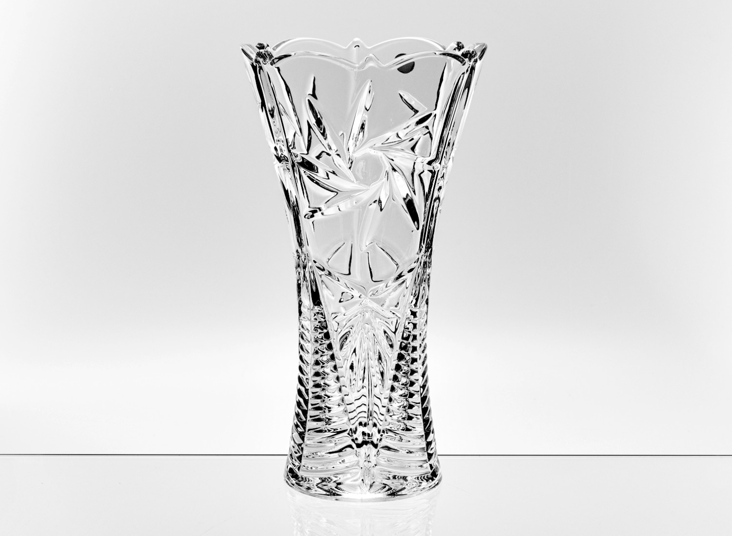 Ваза для цветов «Pinwheel» Форма: Crystalite Bohemia. Хрустальное стекло. 300 мм.