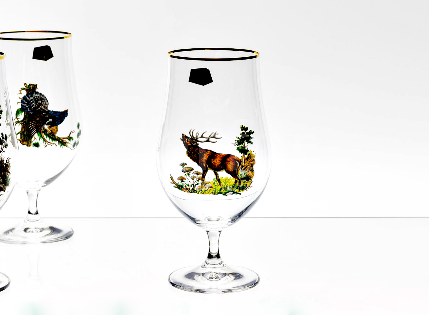 Набор бокалов для пива «Beercraft Охота» 4/4 Форма: Crystalex. Хрустальное стекло. 550 мл.