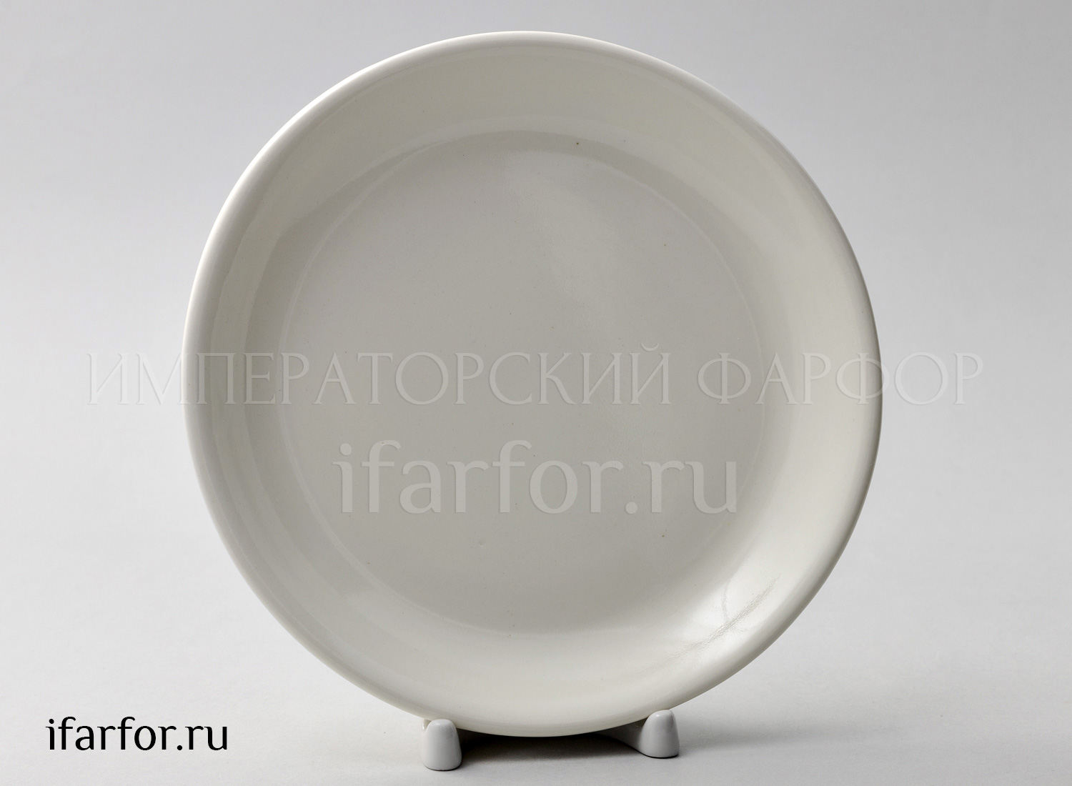 Тарелка второй сорт «Белая» Керамика. 190 мм.