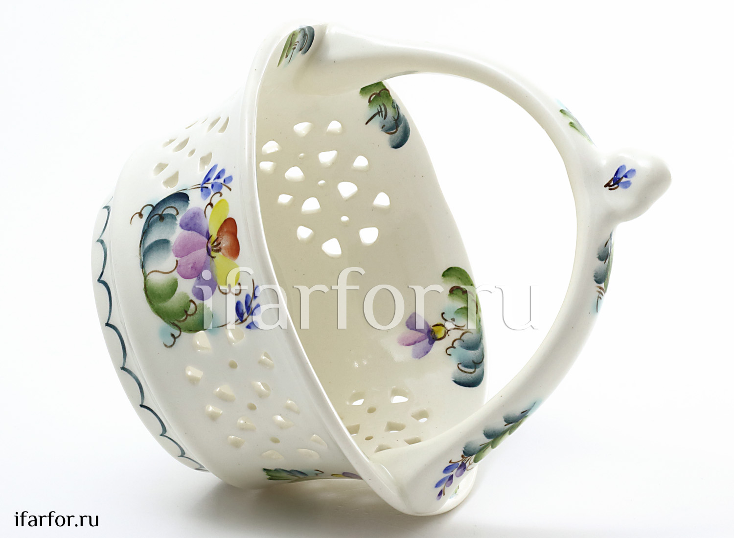 Конфетница «Фиалка» Керамика. 150 x 105 мм.