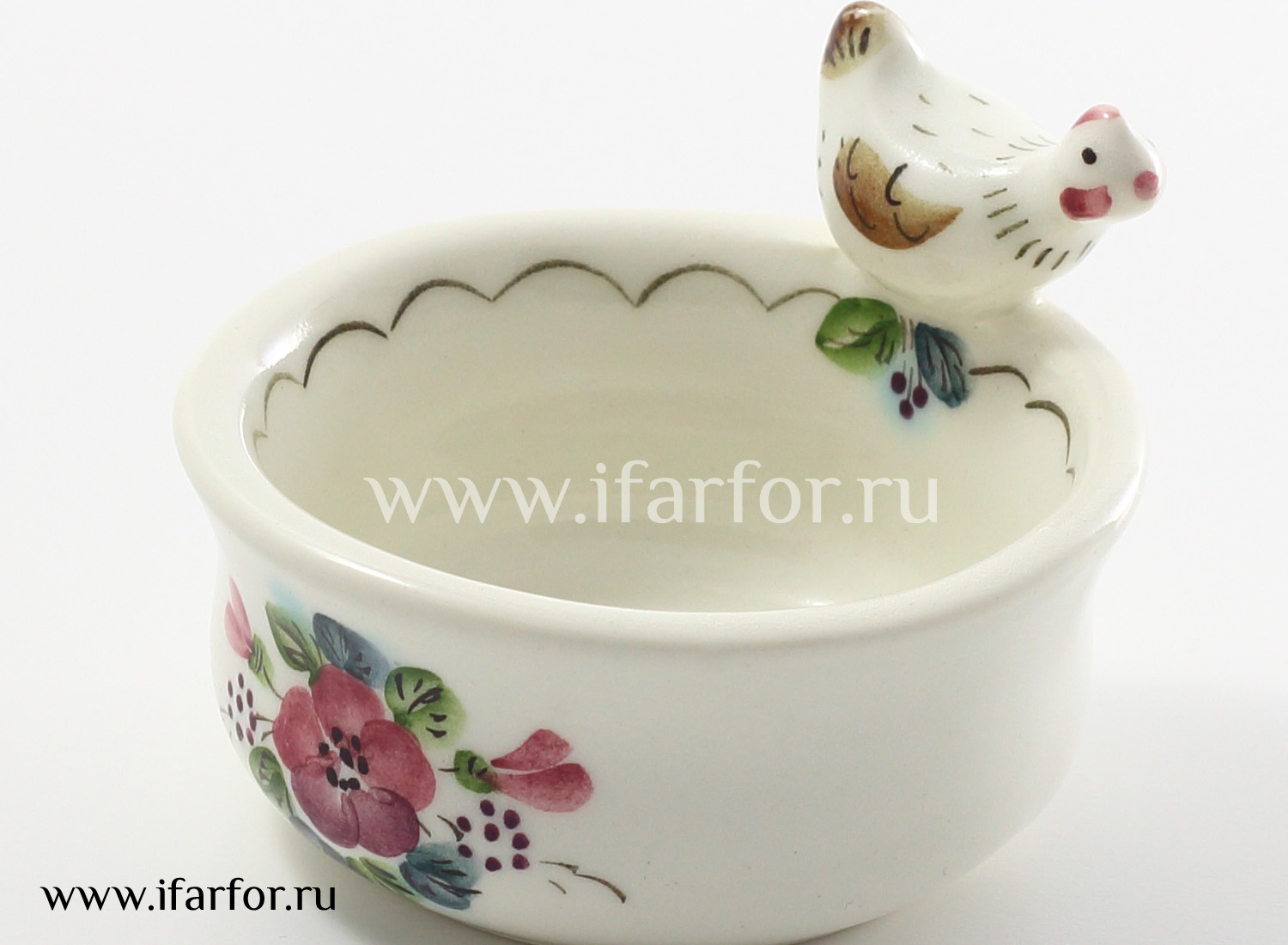 Солонка «Курочка» Форма: Курочка. Керамика. 70 x 35 мм.