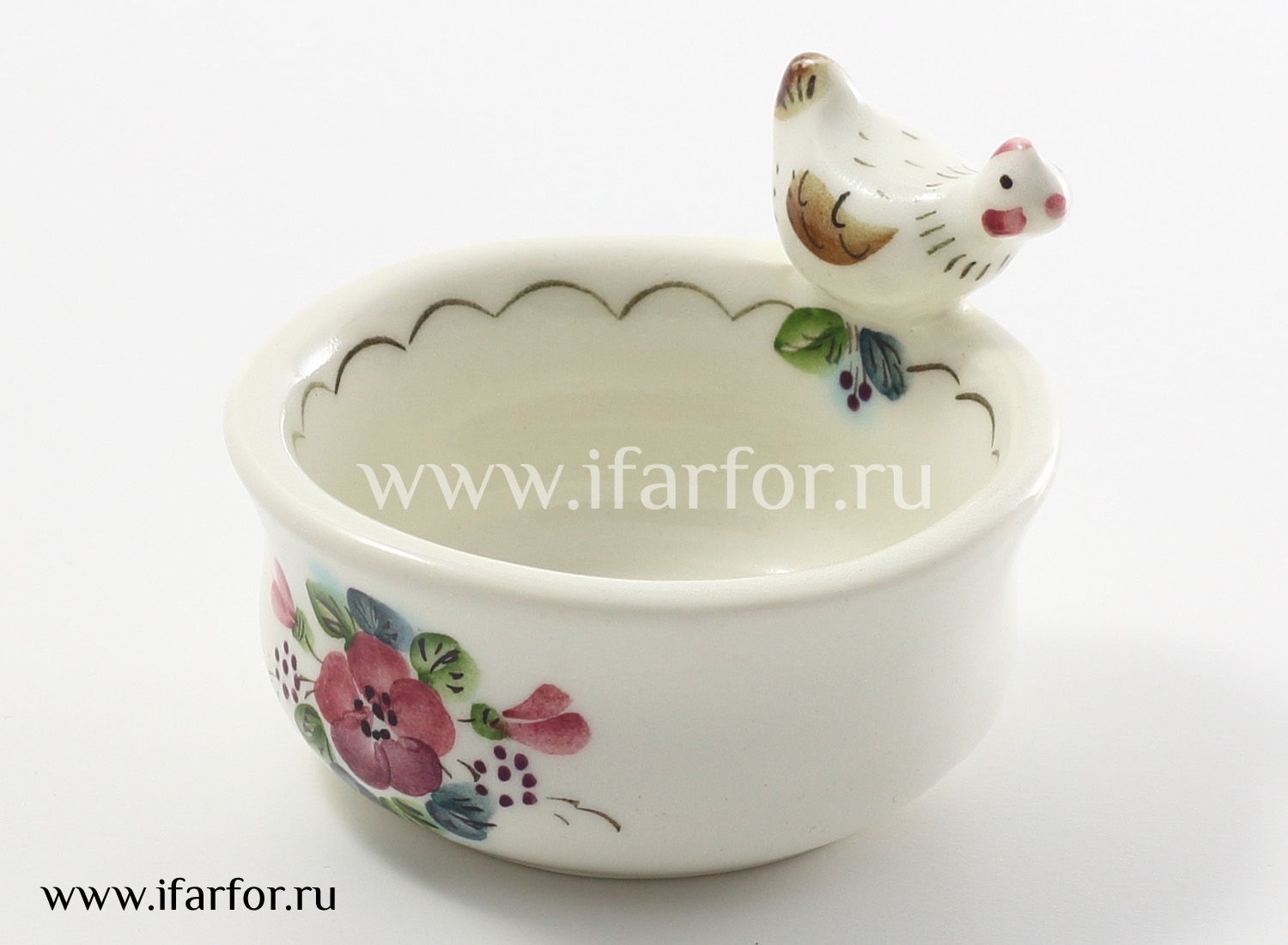 Солонка «Курочка» Форма: Курочка. Керамика. 70 x 35 мм.