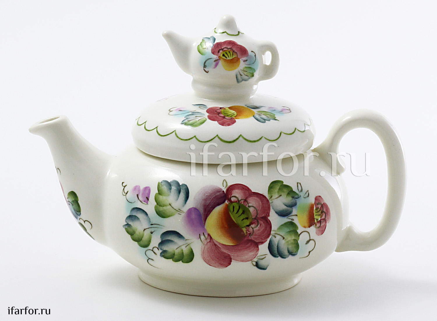 Чайник «Яблочный спас» Керамика. 350 мл.