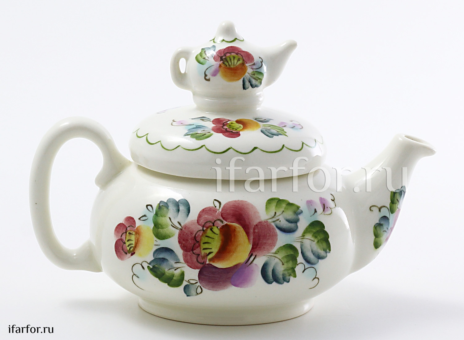Чайник «Яблочный спас» Керамика. 350 мл.