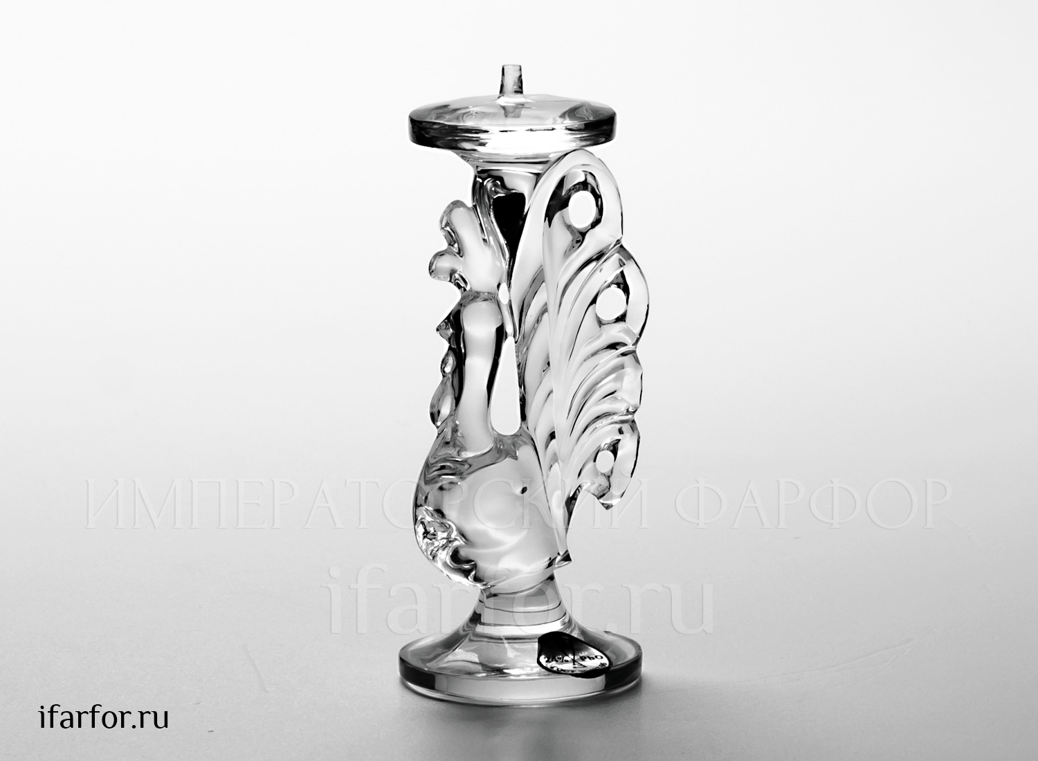 Подсвечник «Петушок» Форма: Подсвечник. Хрусталь. 50 x 125 мм.