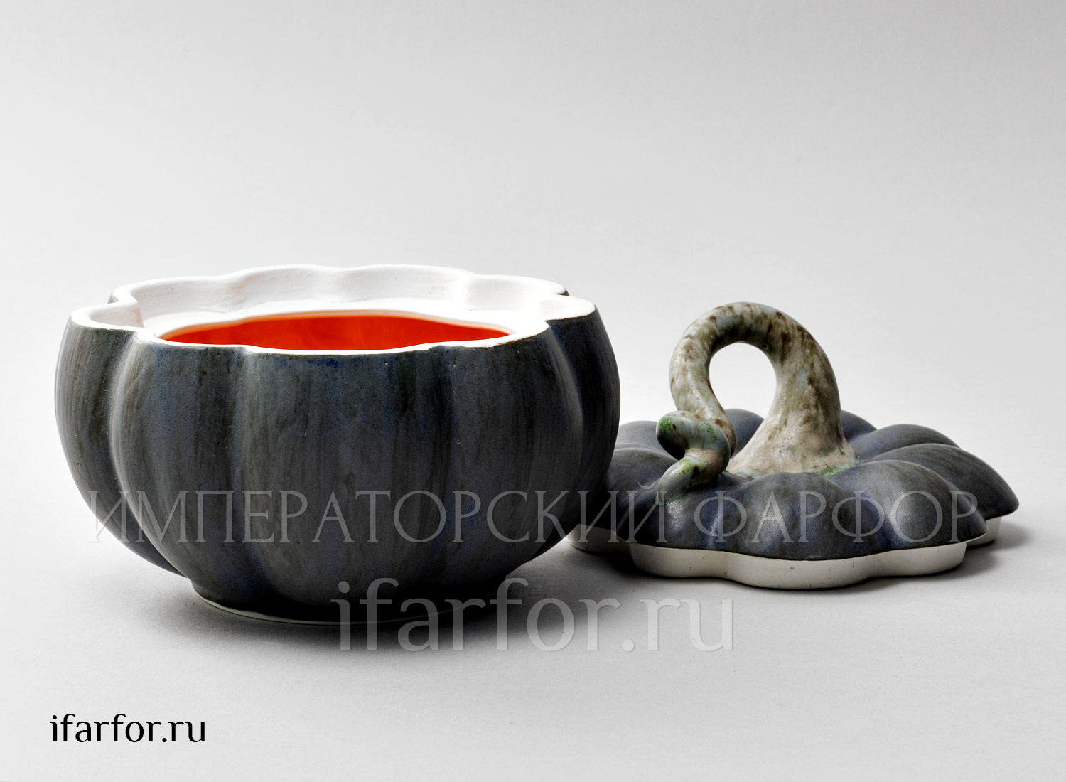 Шкатулка «Тыква большая» Форма: Тыква большая. Фарфор. 170 x 145 мм.