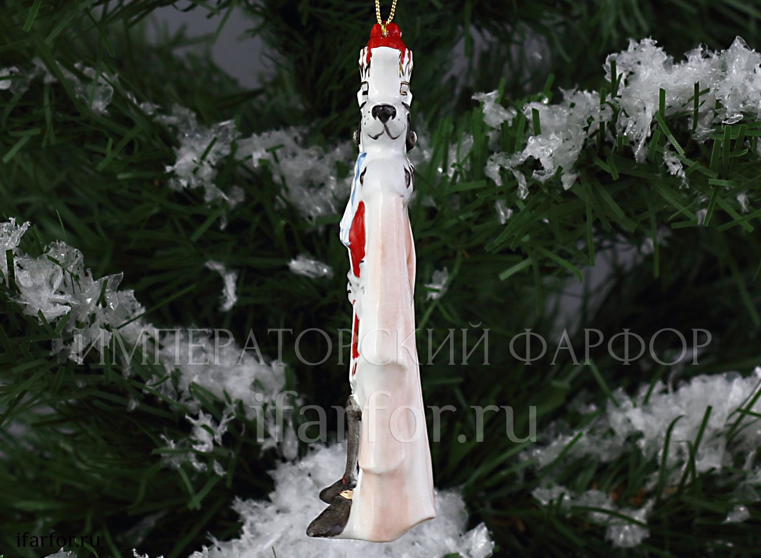 Елочная игрушка «Мышиный король» Форма: Мышиный король. Фарфор. 30 x 60 x 110 мм.