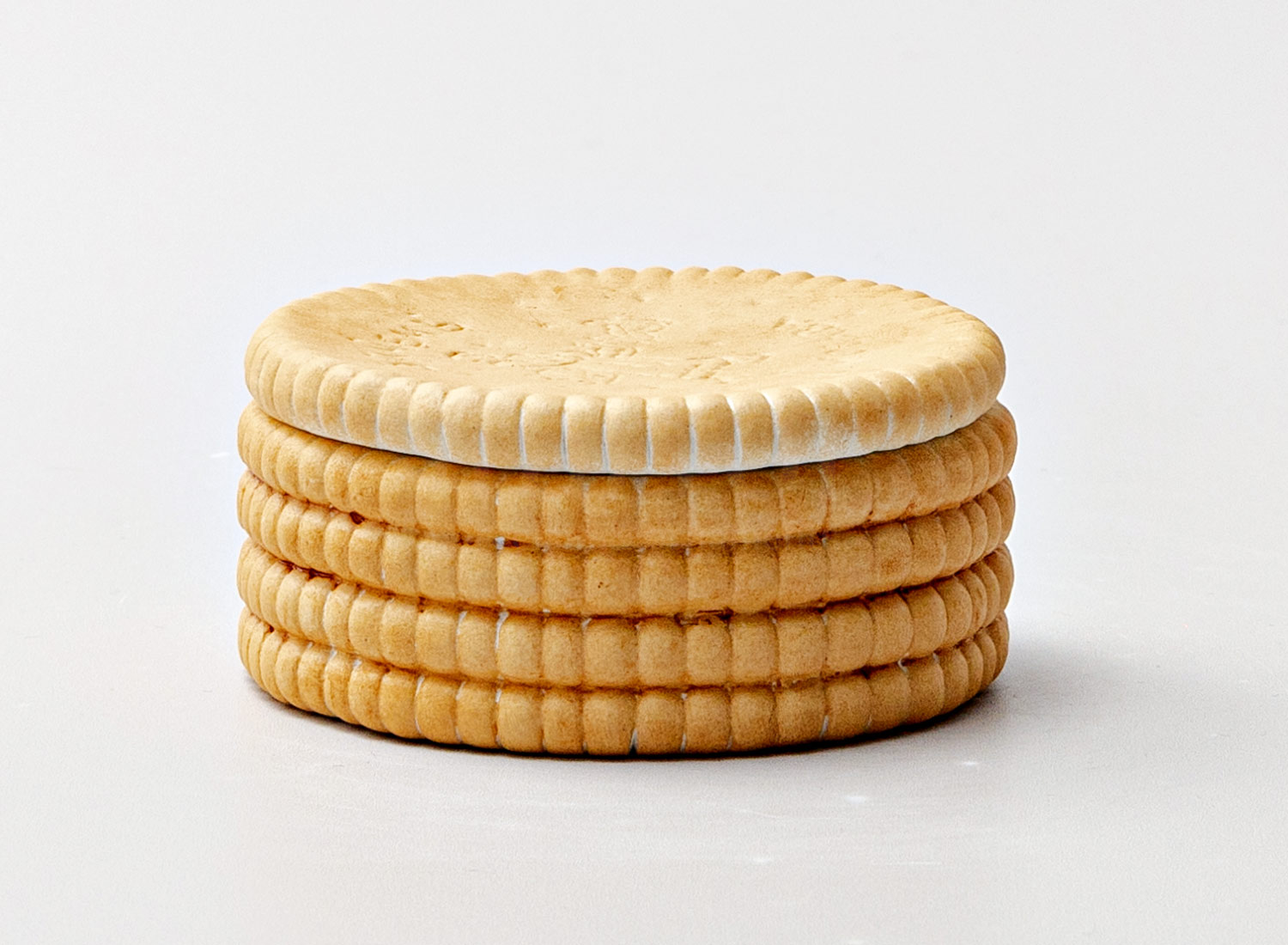 Шкатулка «Печенье круглое 1» Форма: Круглая. Фарфор. 60 x 40 мм.