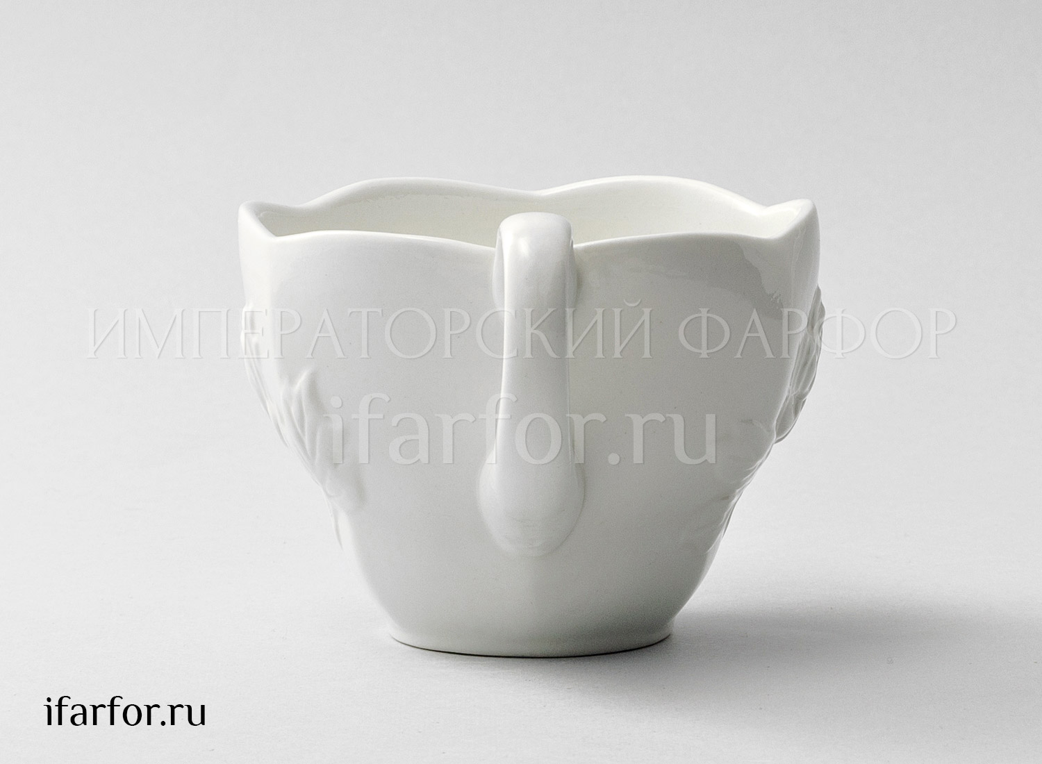 Чашка чайная «Цветочный рельеф Ivory» Фарфор. 250 мл.