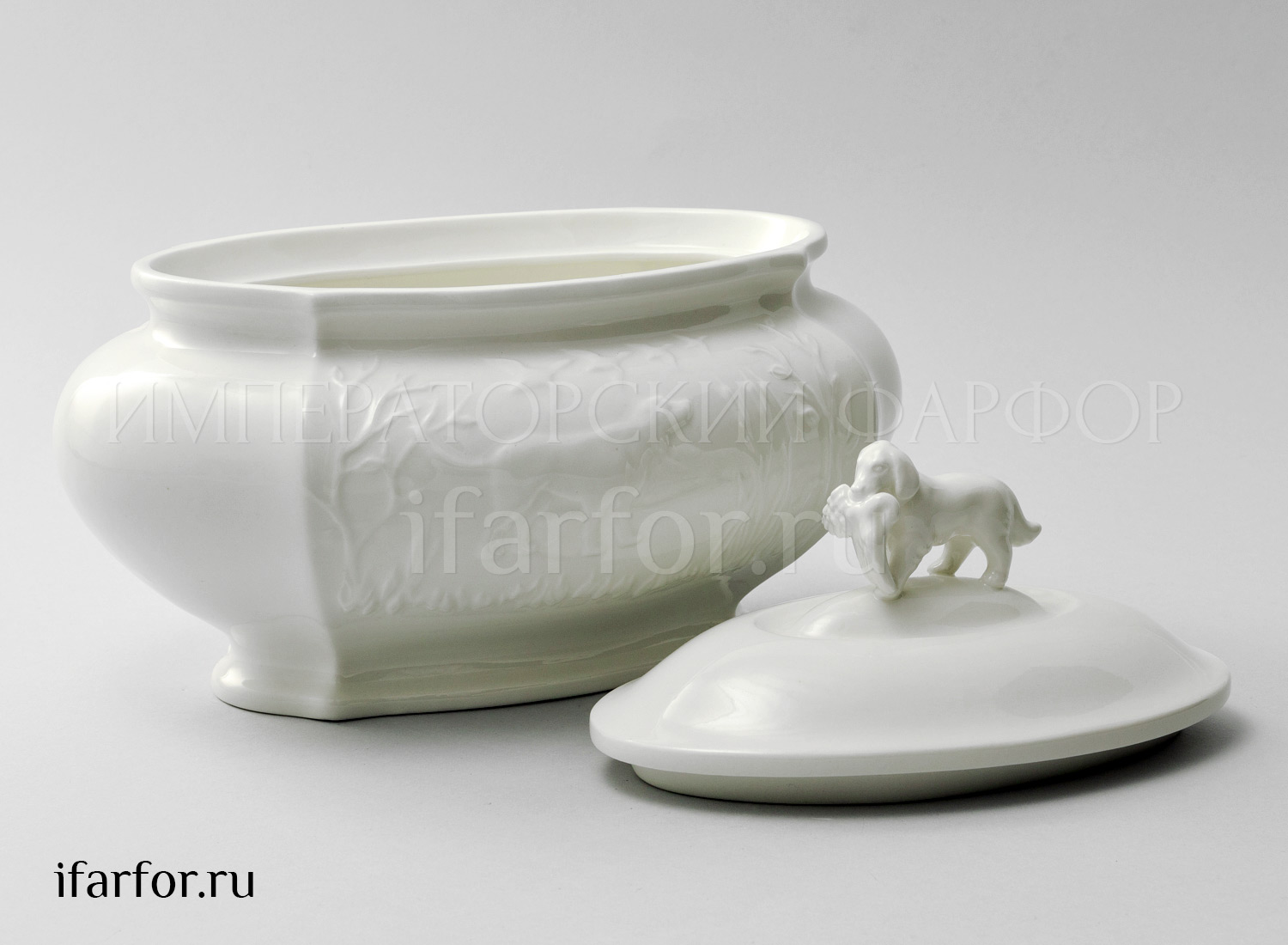 Пряничница «Рельеф Охотничий Ivory» Фарфор