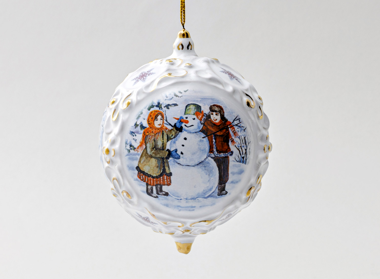 Елочная игрушка «Шар средний»