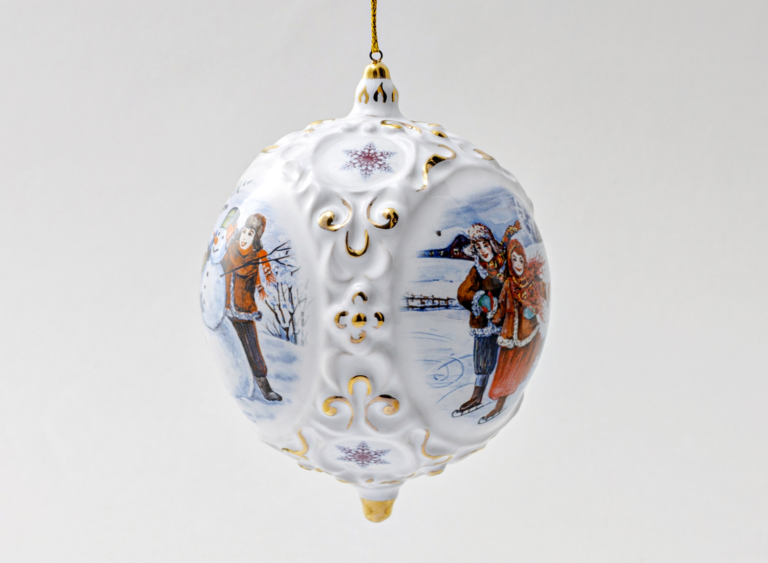 Елочная игрушка «Шар средний»