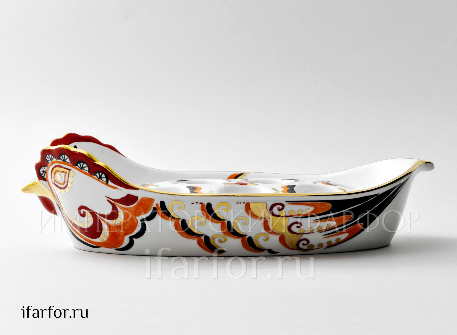 Лоток для яиц «Курочка Ряба» Форма: Лоток. Фарфор. 350 x 185 x 85 мм.