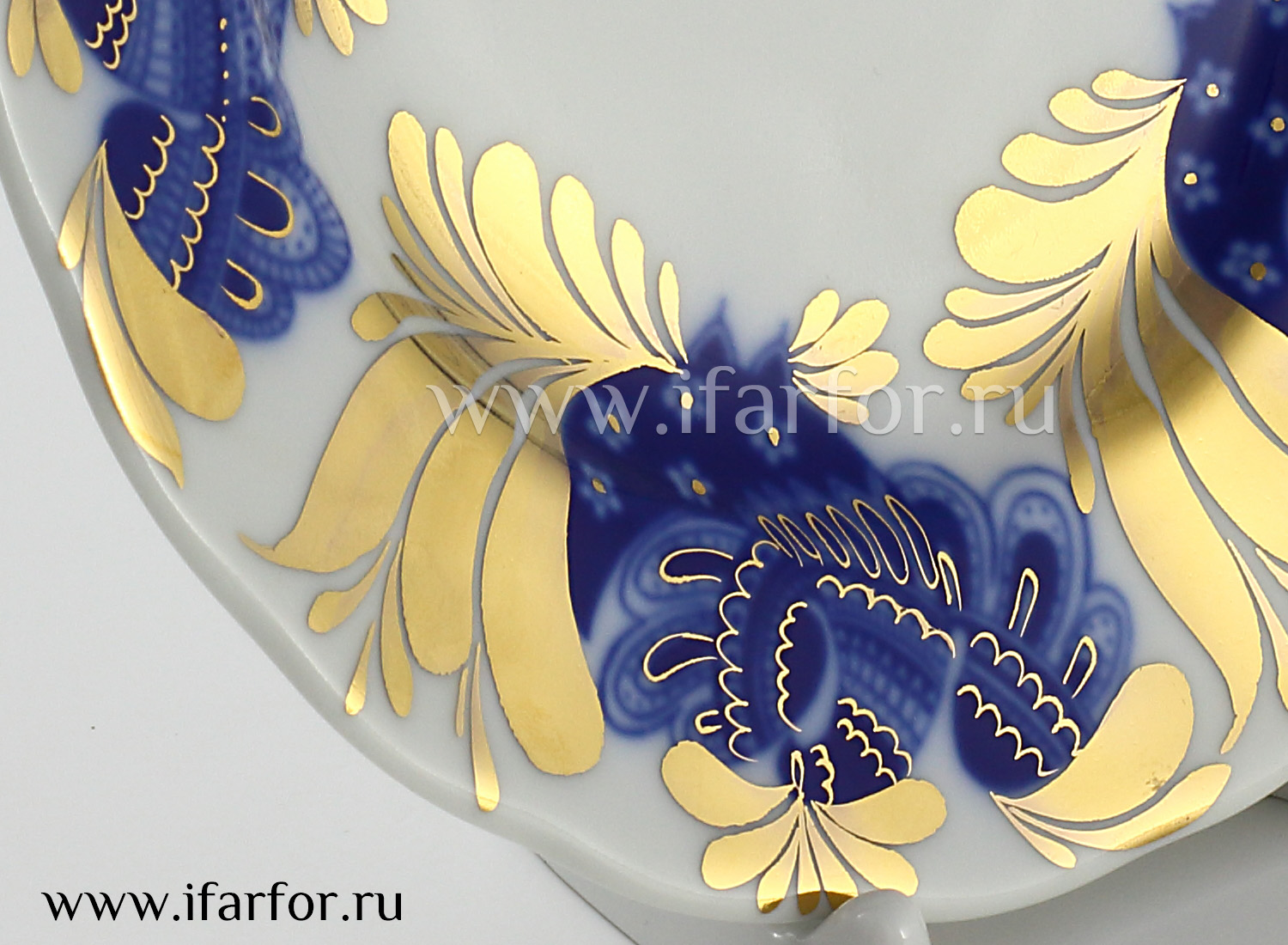 Тарелка мелкая «Золотой сад» Твердый фарфор. 180 мм.