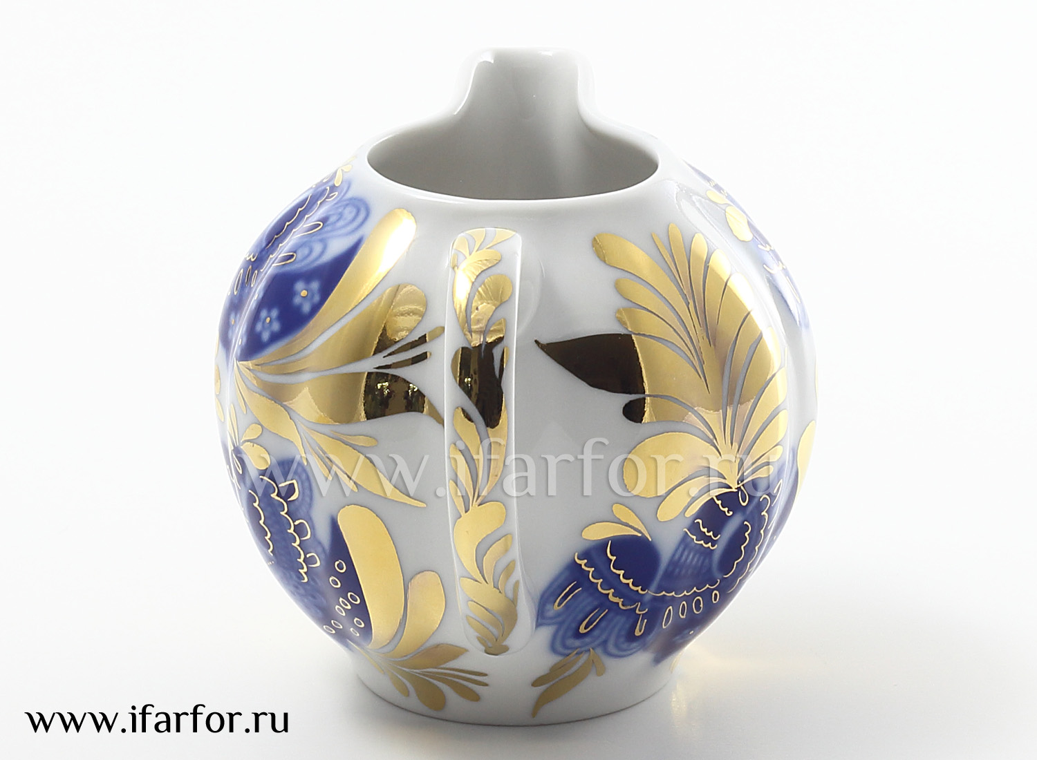 Сливочник «Золотой сад» Форма: Тюльпан. Твердый фарфор. 555 мл.