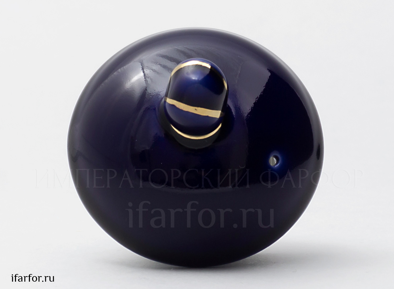 Крышка к чайнику «Ночь» Форма: Весенняя. Твердый фарфор. 60 x 40 x 62 мм.