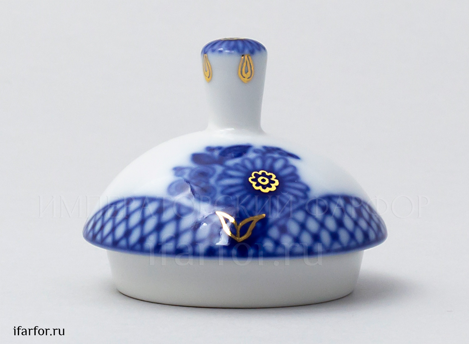 Крышка к сахарнице «Корзиночка» Форма: Лучистая. Твердый фарфор. 55 x 45 x 45 мм.