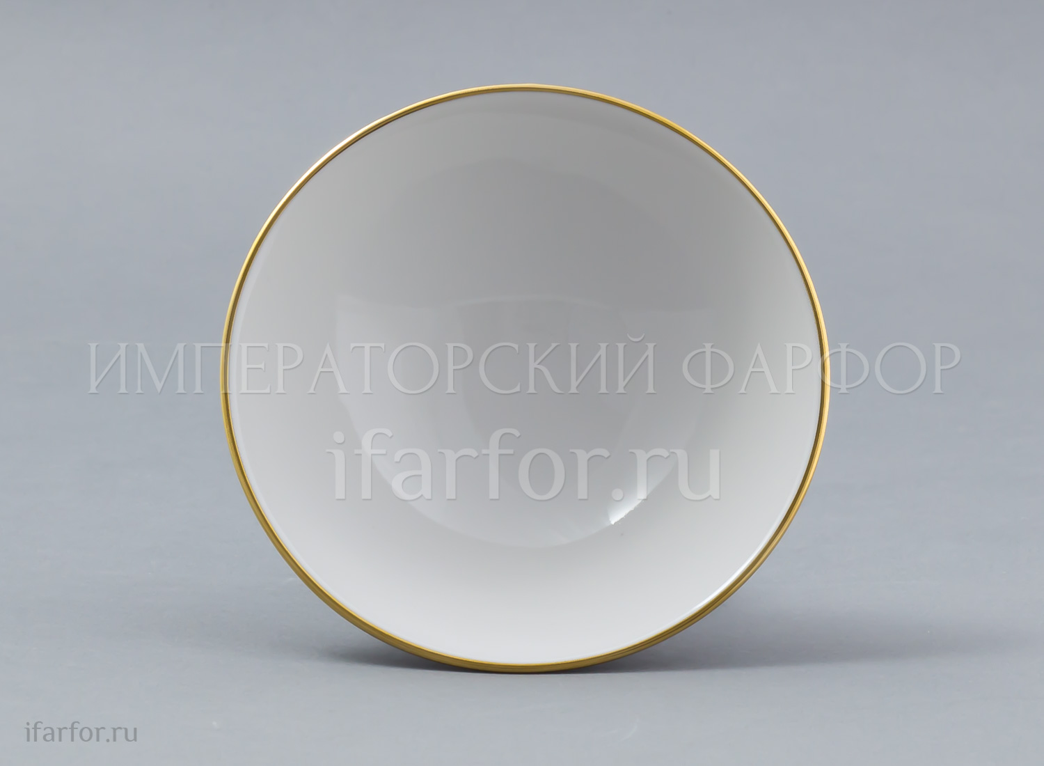 Ваза для мороженого «Золотая лента» Форма: Молодежная. Твердый фарфор. 120 x 82 мм.