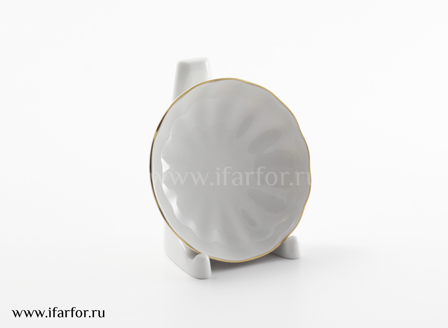 Розетка «Белоснежка» Форма: Тюльпан. Твердый фарфор. 100 мм.