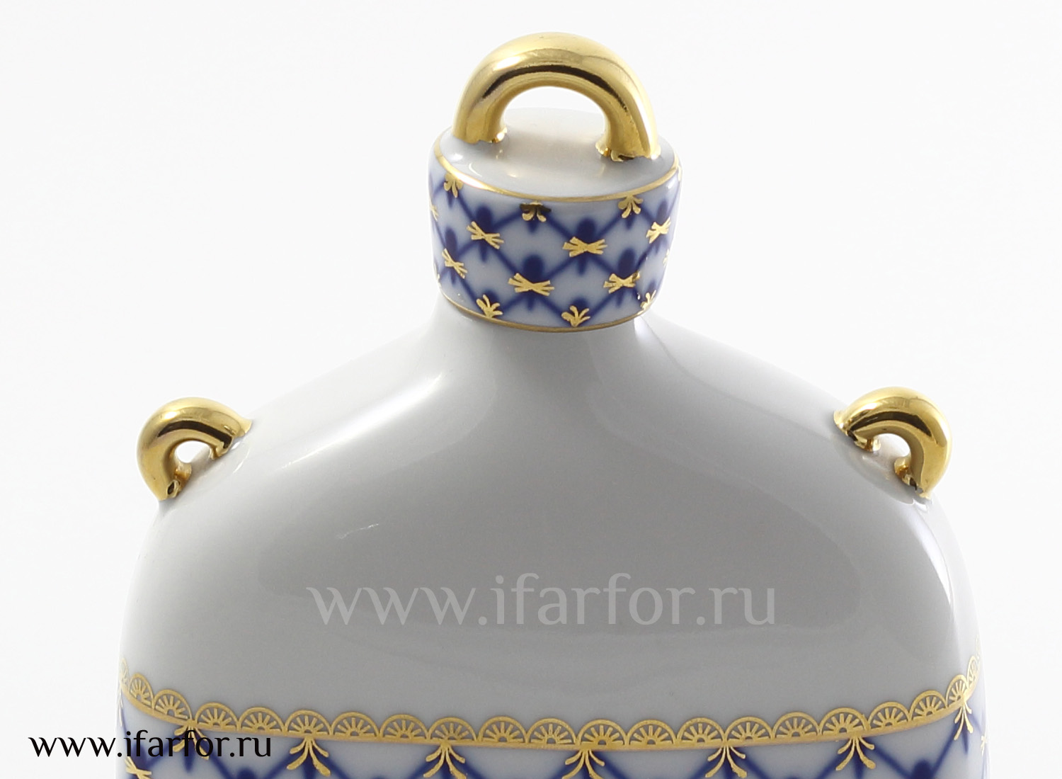 Графин «Кобальтовая сетка» Форма: Славянский. Твердый фарфор. 250 мл.