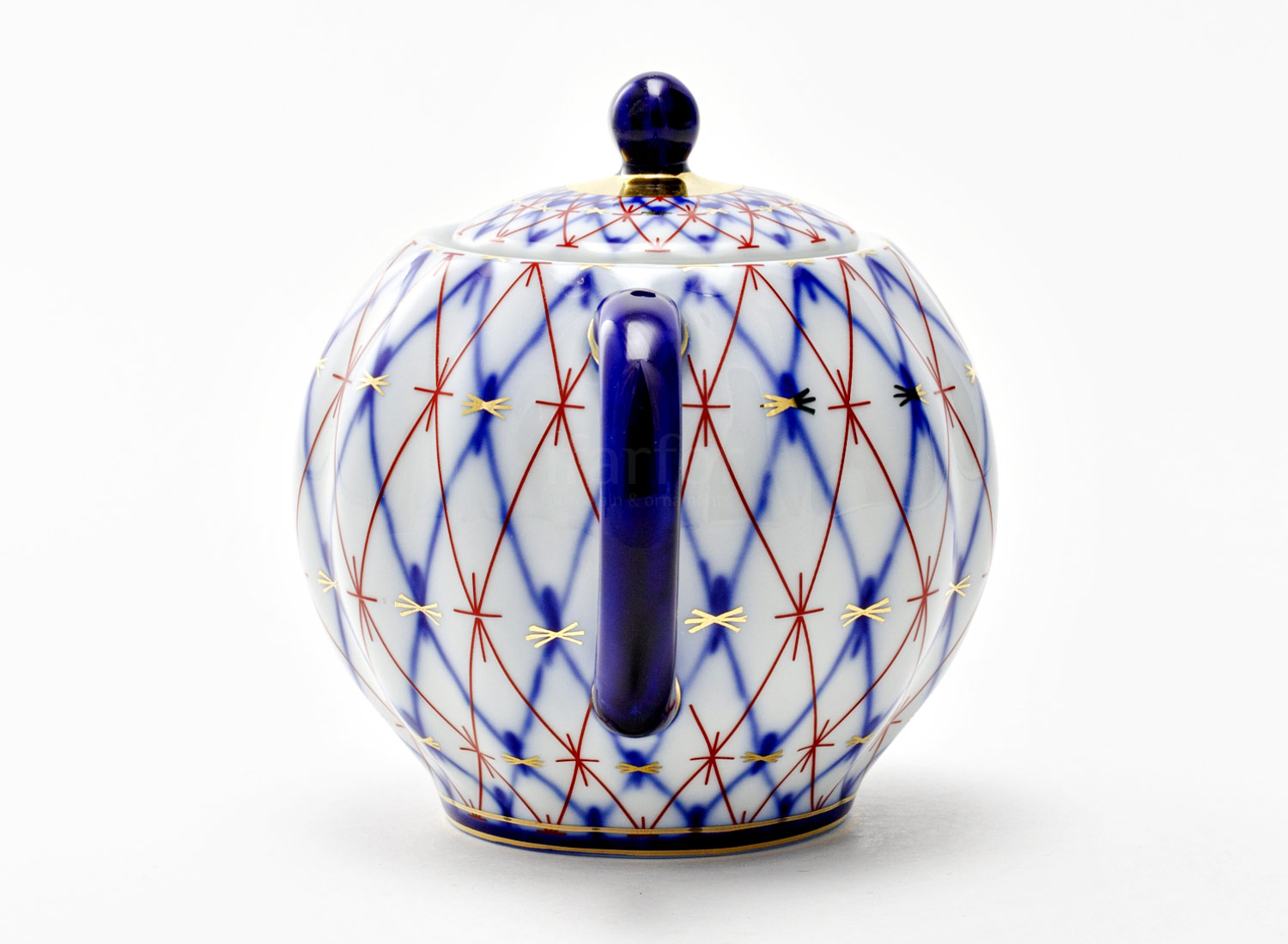 Сахарница «Сетка 1950» Форма: Тюльпан. Твердый фарфор. 450 мл.