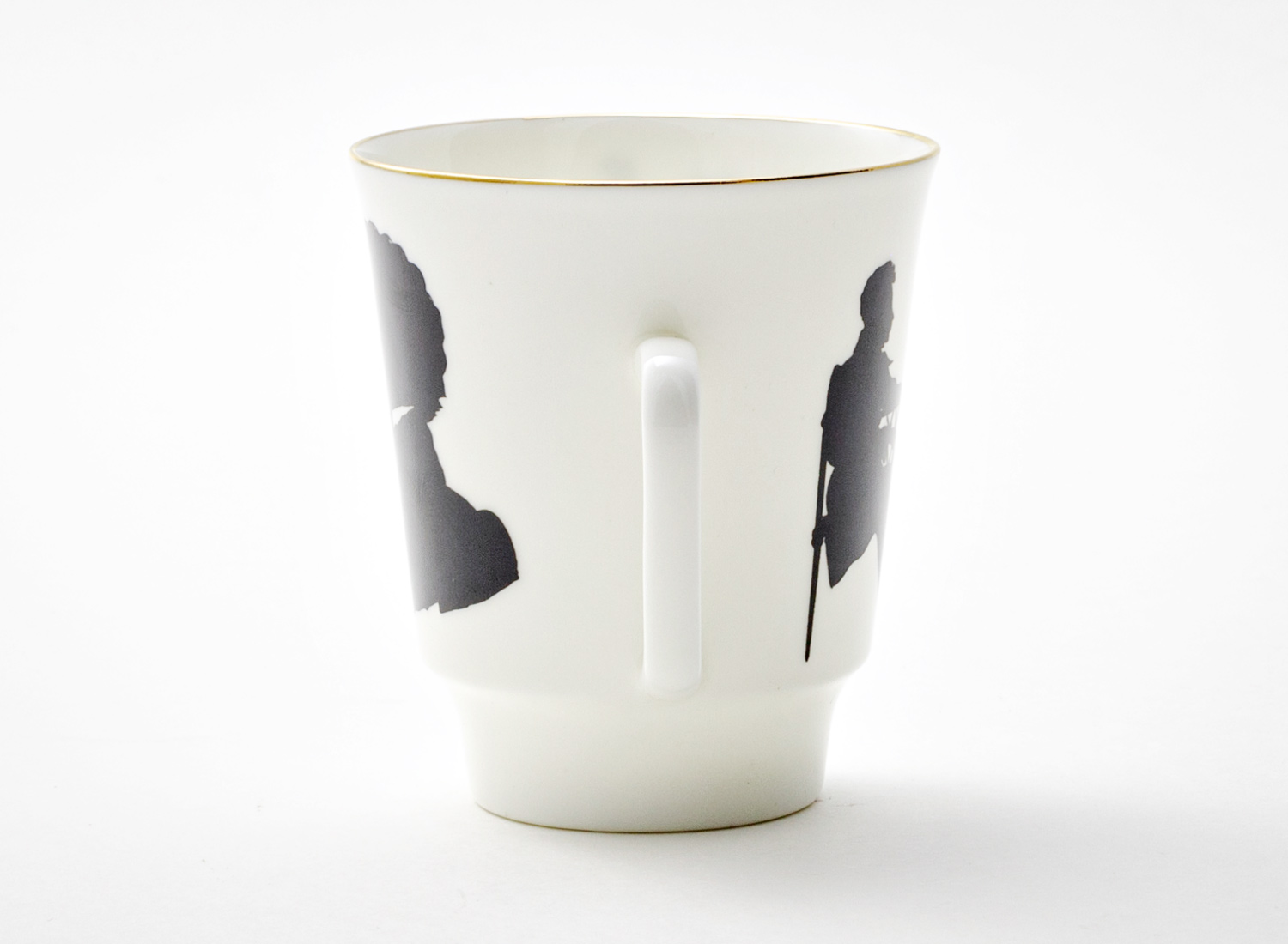 Чашка кофейная «Русские писатели. Пушкин» Форма: Майская. Тонкостенный костяной фарфор. 165 мл.