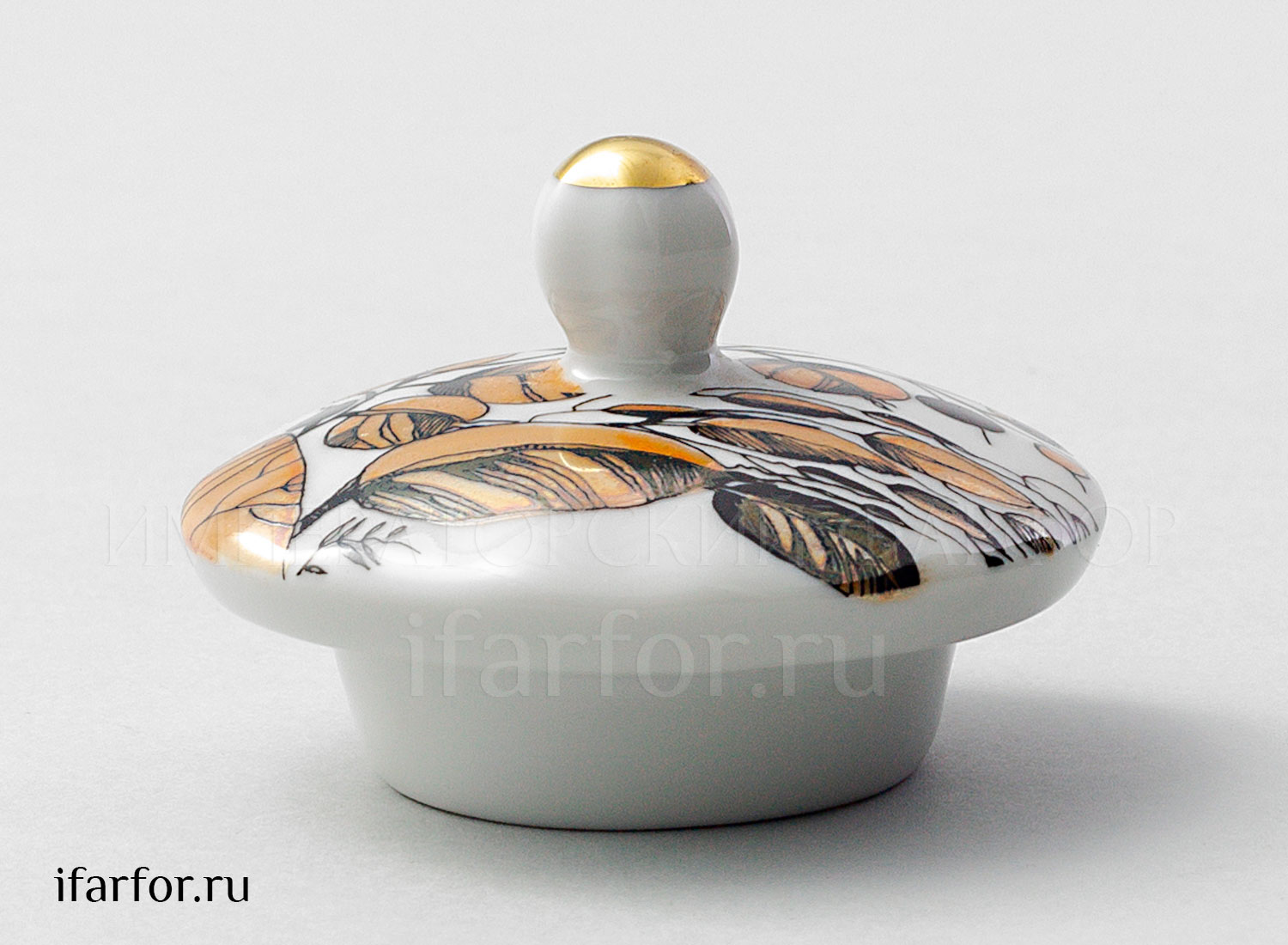 Крышка к сахарнице «Мой сад» Форма: Тюльпан. Твердый фарфор. 65 x 37 x 45 мм.