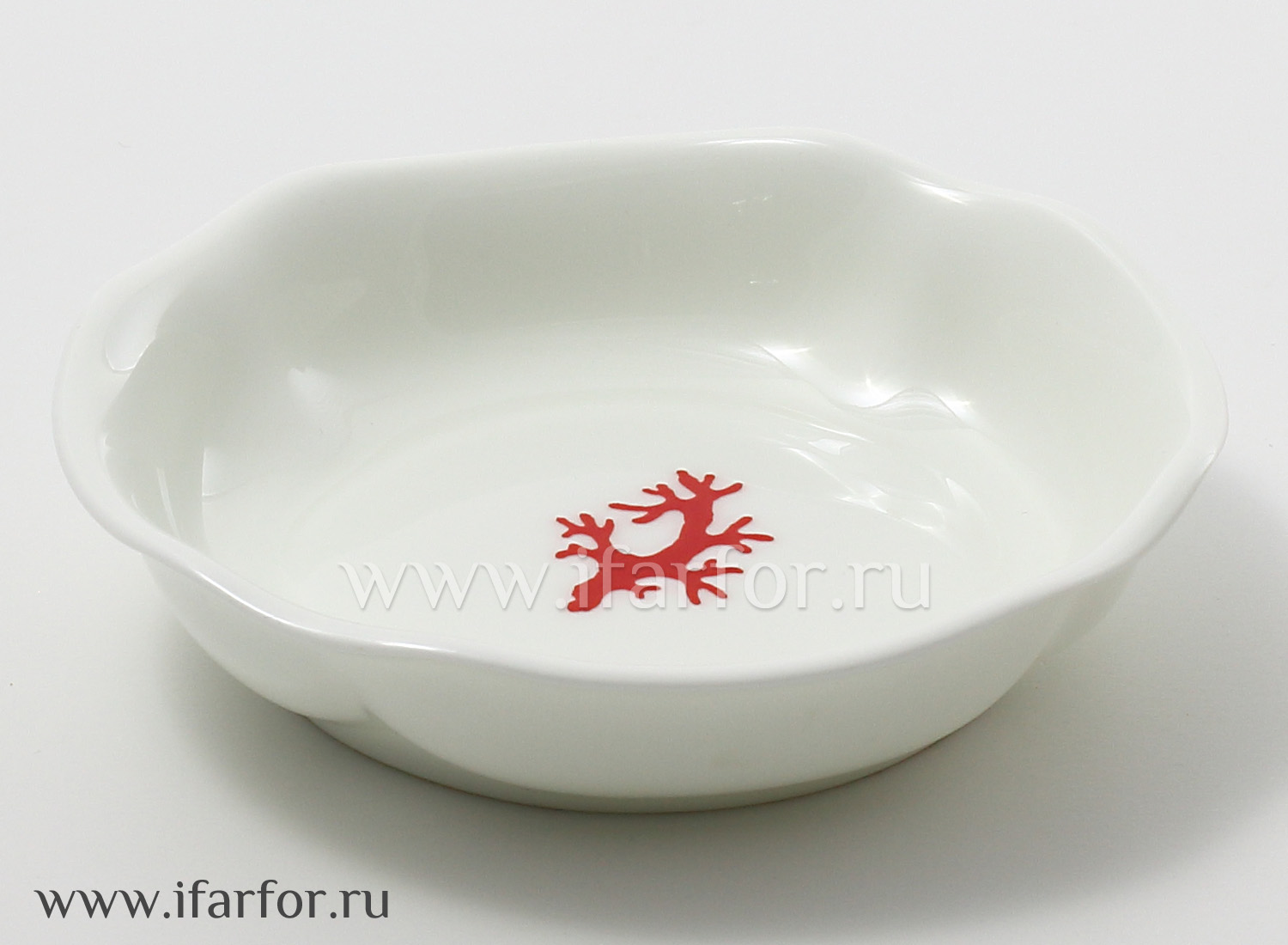 Розетка «Коралл» Форма: Наташа. Костяной фарфор. 97 мм.