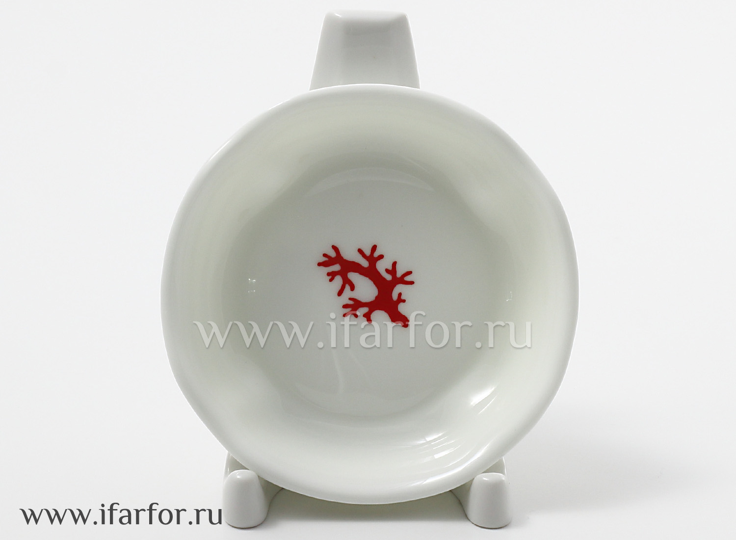 Розетка «Коралл» Форма: Наташа. Костяной фарфор. 97 мм.