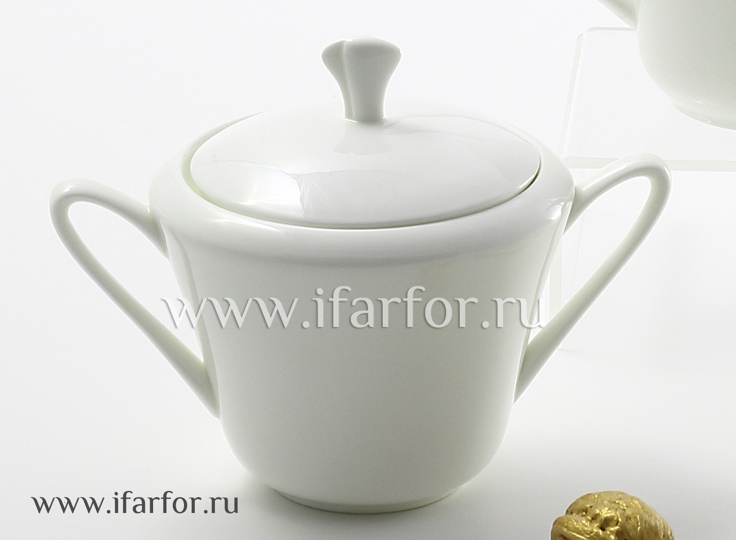 Сахарница «Белый» Форма: Сад. Тонкостенный костяной фарфор. 300 мл.
