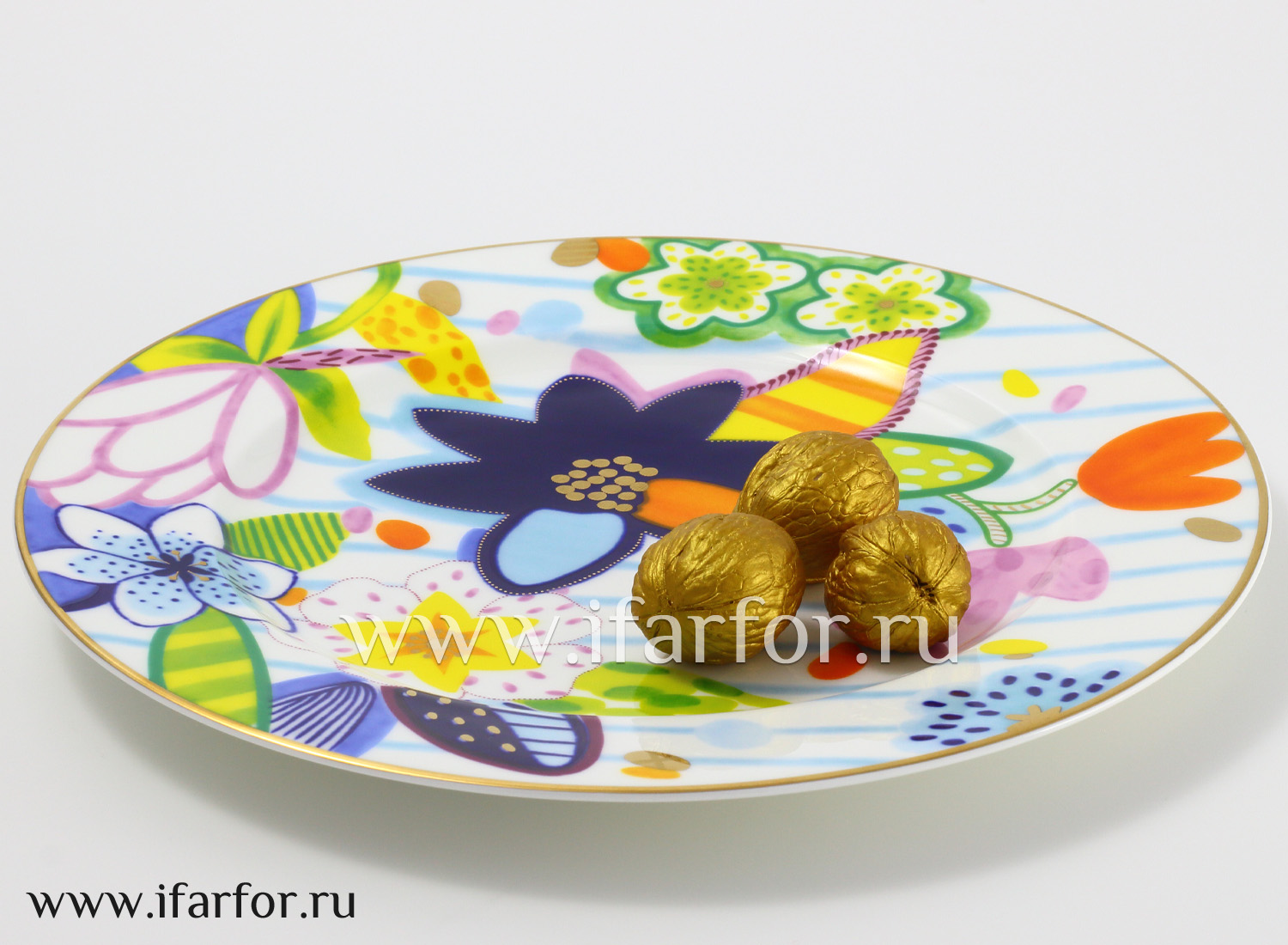 Тарелка плоская «Вера» Костяной фарфор. 250 мм.