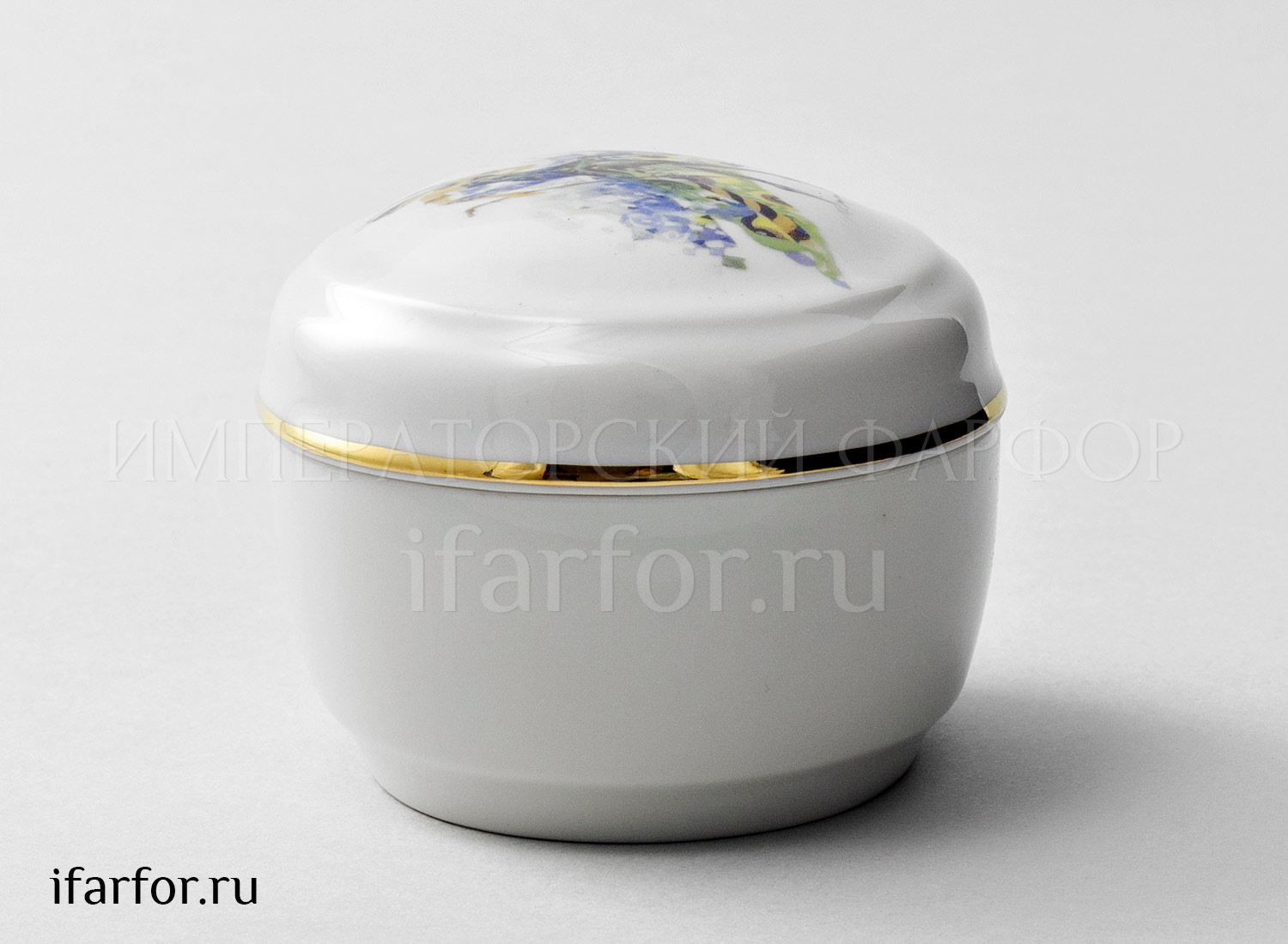 Туалетная коробочка «Фея Карабос» Форма: Овальная. Твердый фарфор. 92 x 77 x 63 мм.