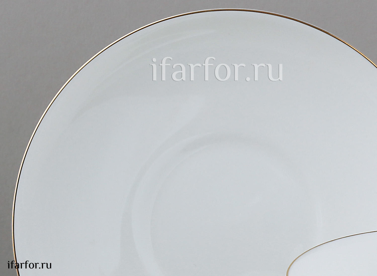Чашка с блюдцем «Силуэты. Чаепитие» 1/2 Форма: Ландыш. Тонкостенный костяной фарфор. 180 мл.