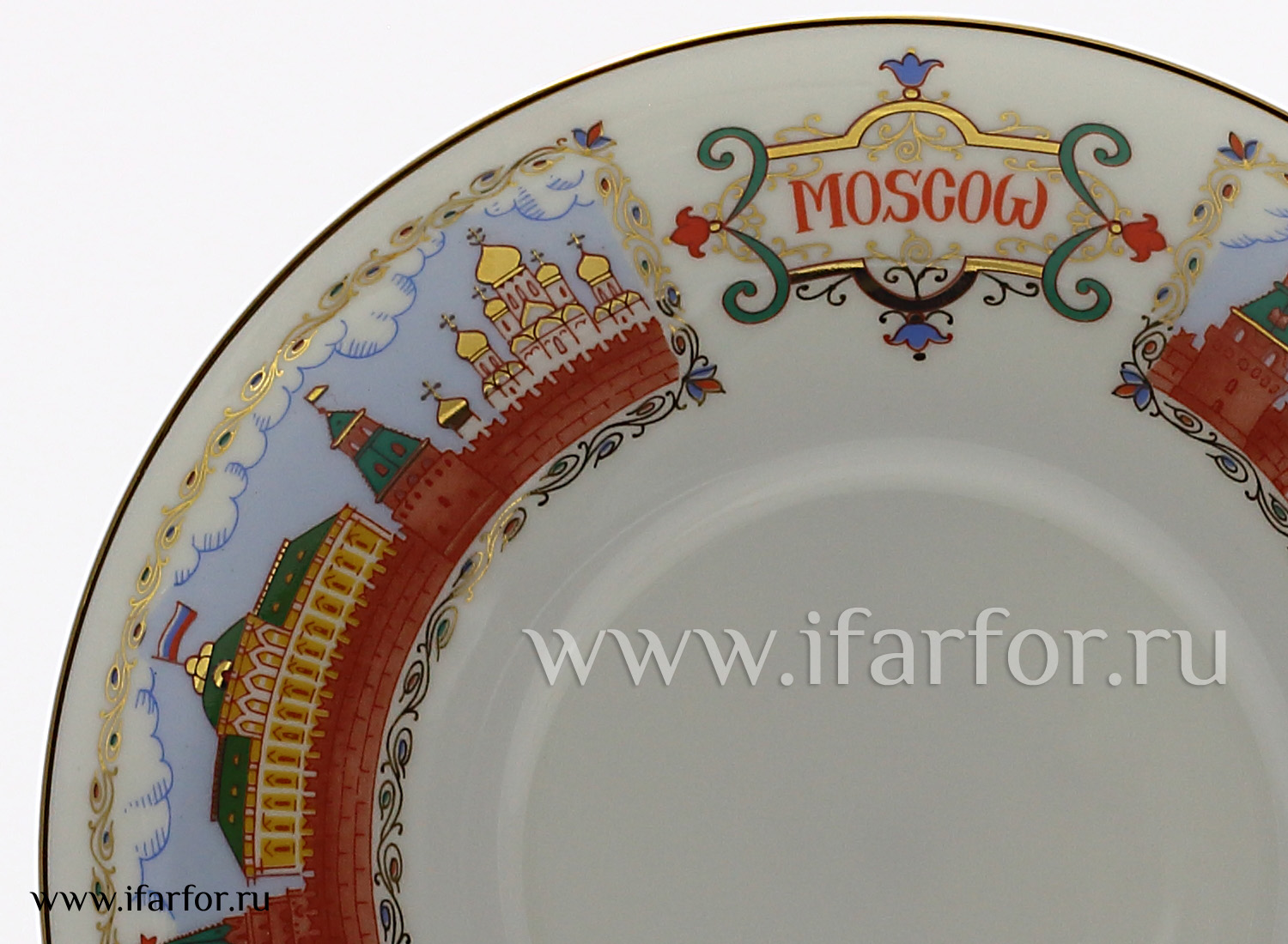 Чашка с блюдцем кофейная «Московский Кремль» 1/2