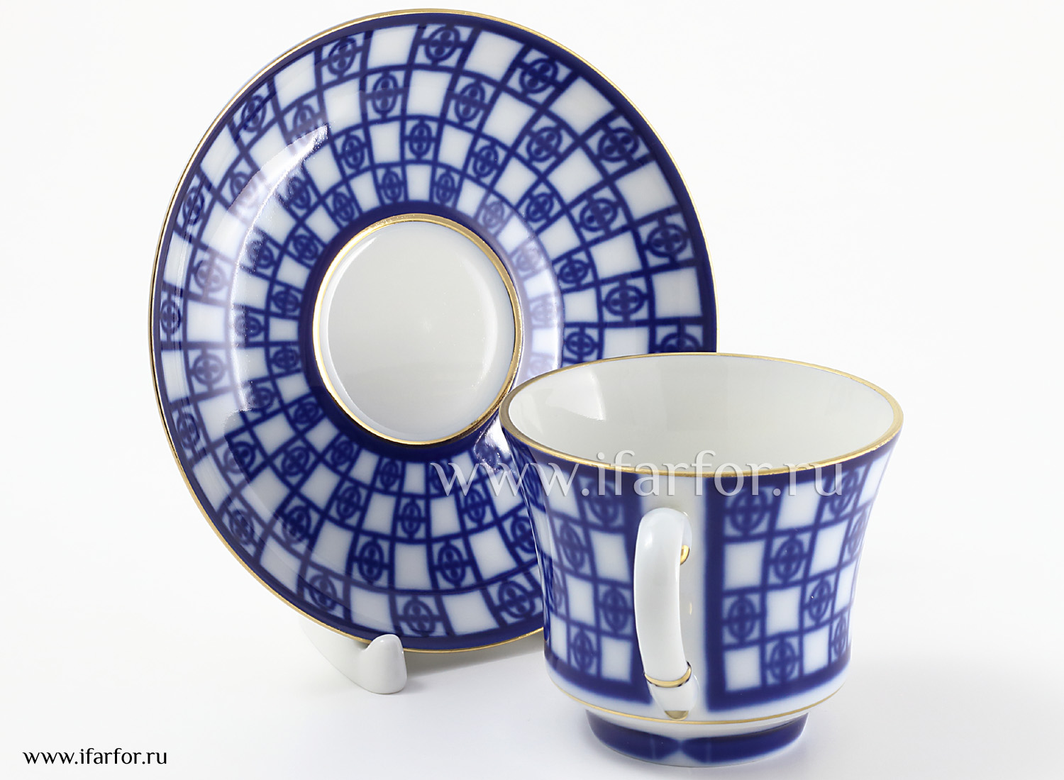 Чашка с блюдцем чайная «Львиный мостик» 1/2