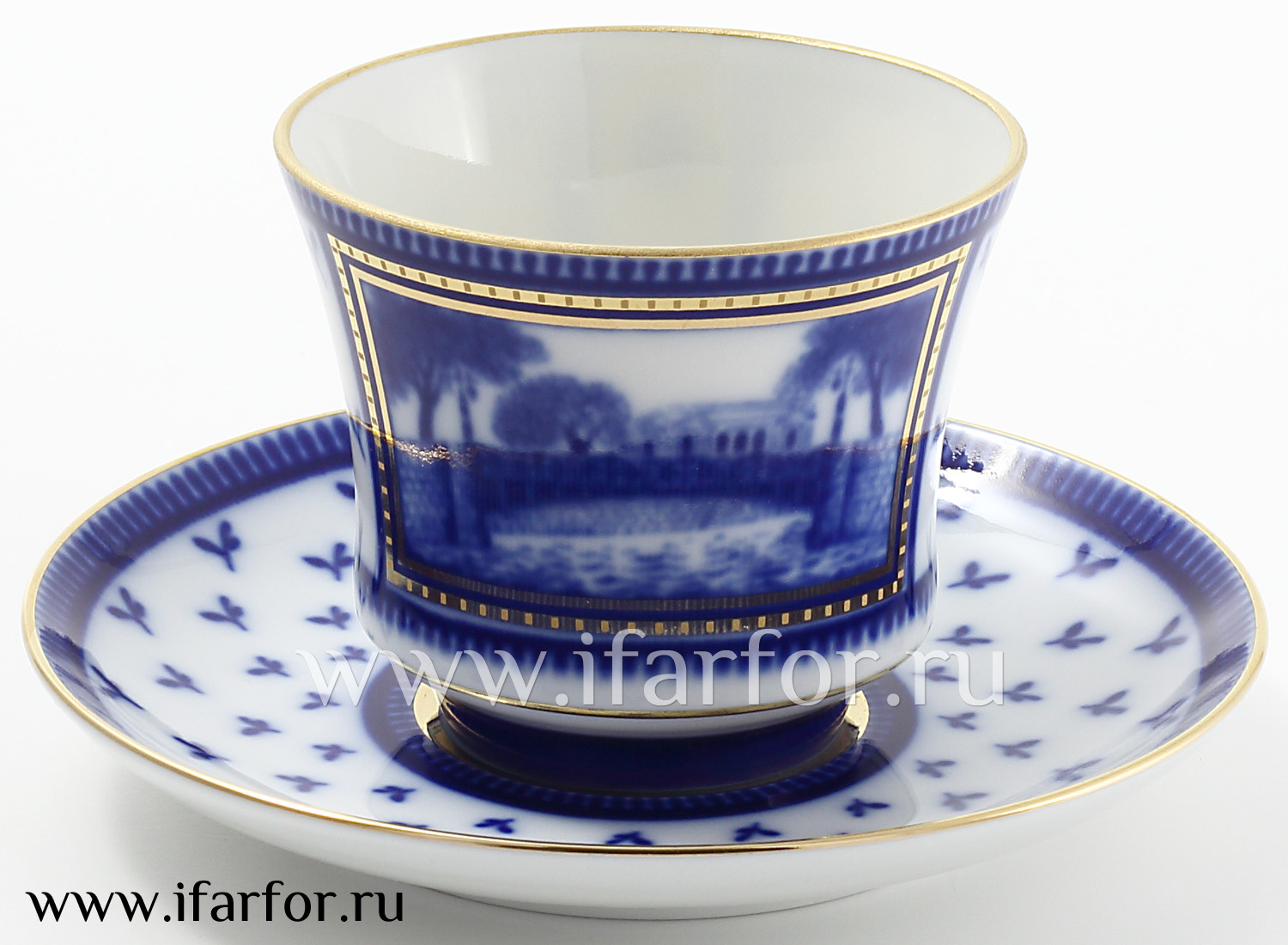 Чашка с блюдцем чайная «Первый Садовый мост» 1/2