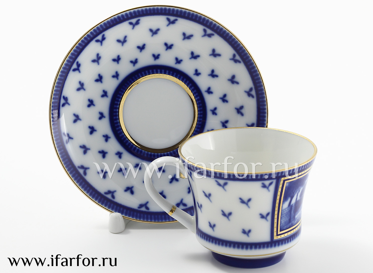 Чашка с блюдцем чайная «Первый Садовый мост» 1/2