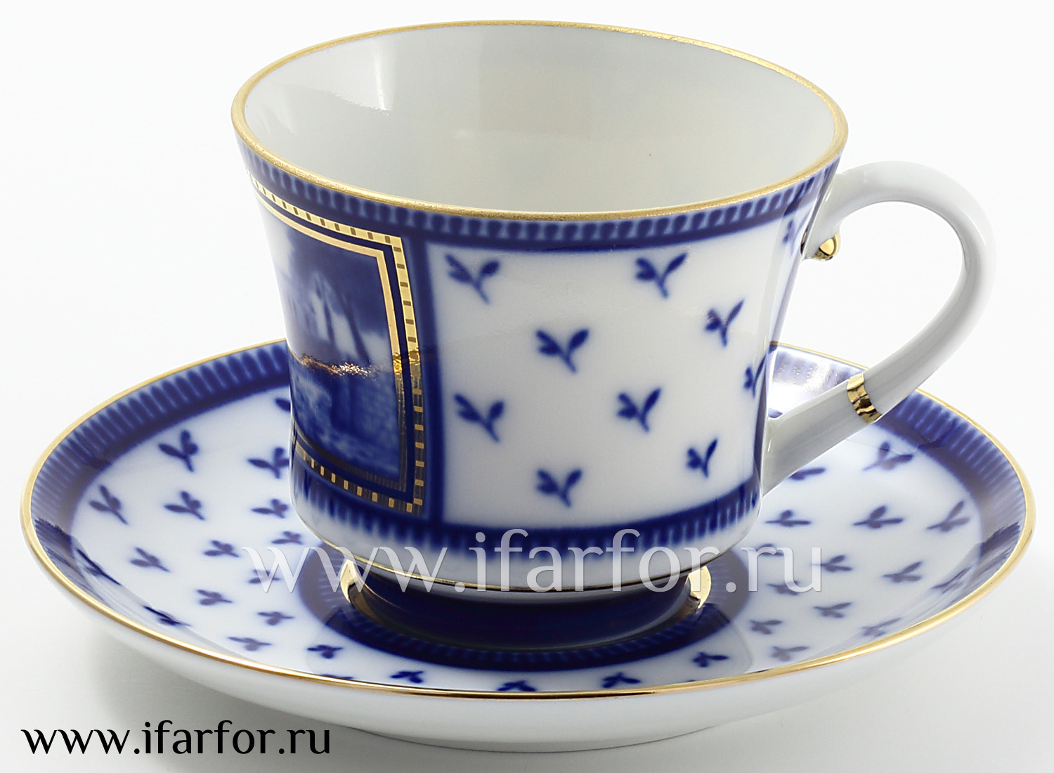 Чашка с блюдцем чайная «Первый Садовый мост» 1/2