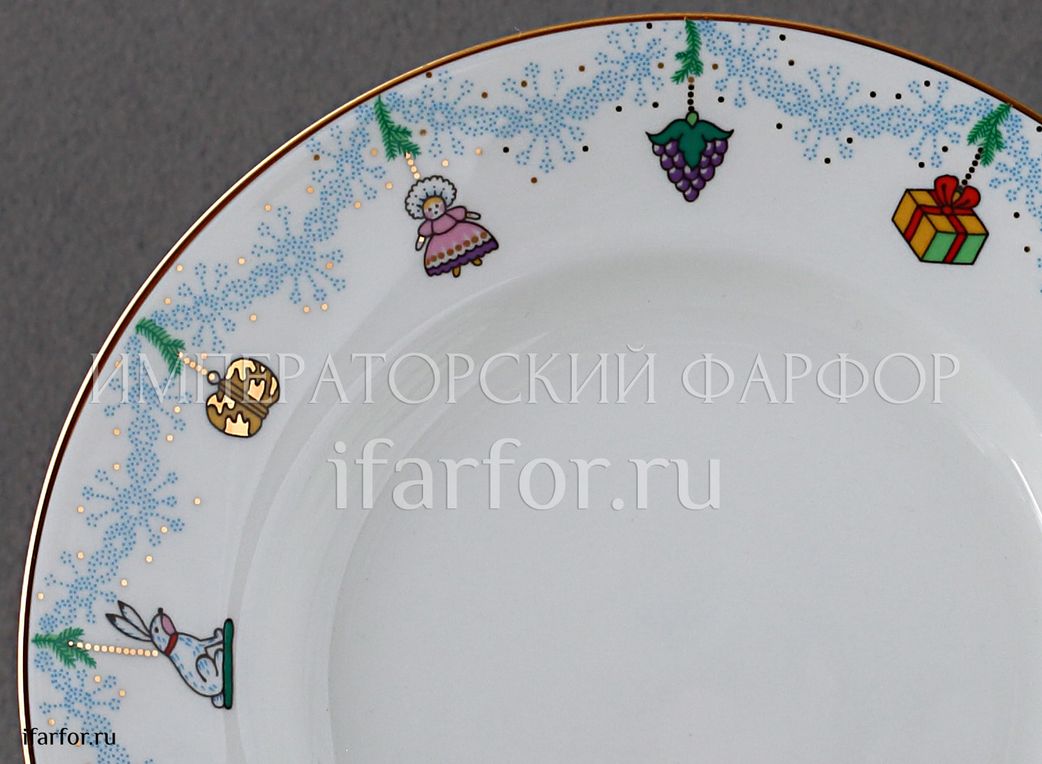 Комплект трехпредметный «Балет. Щелкунчик» 1/3 Форма: Майская. Тонкостенный костяной фарфор. 165 мл.