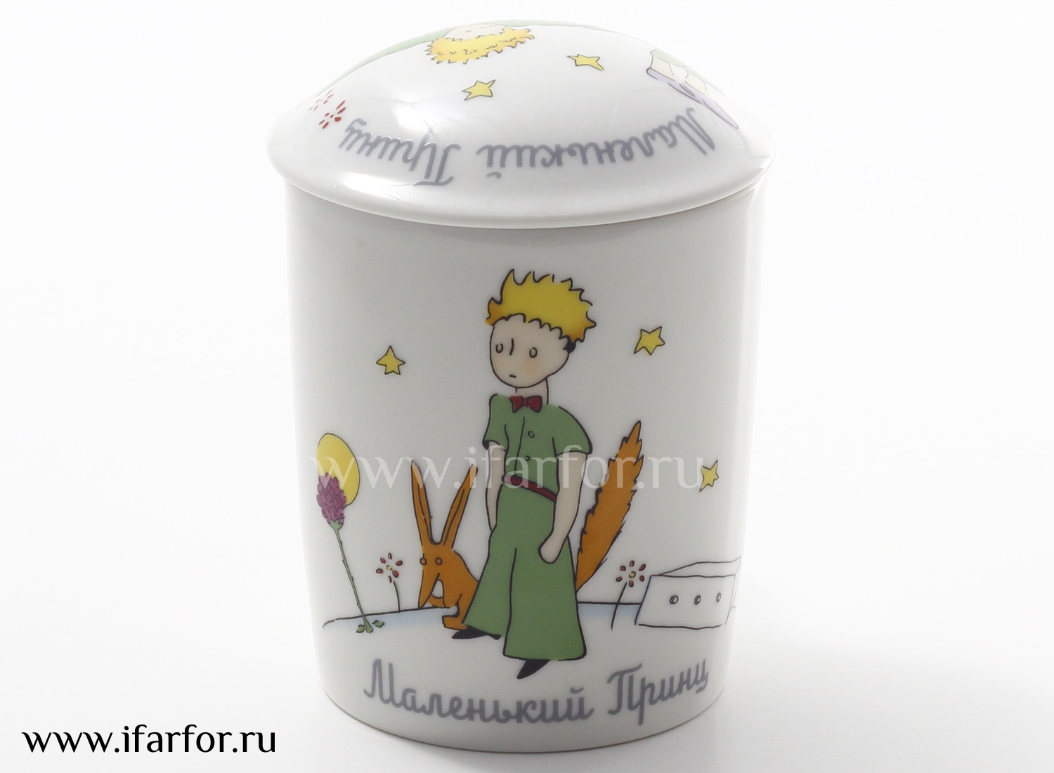 Чашка с блюдцем в подарочной коробке «Маленький принц» 1/2 Форма: Снежное утро. Твердый фарфор