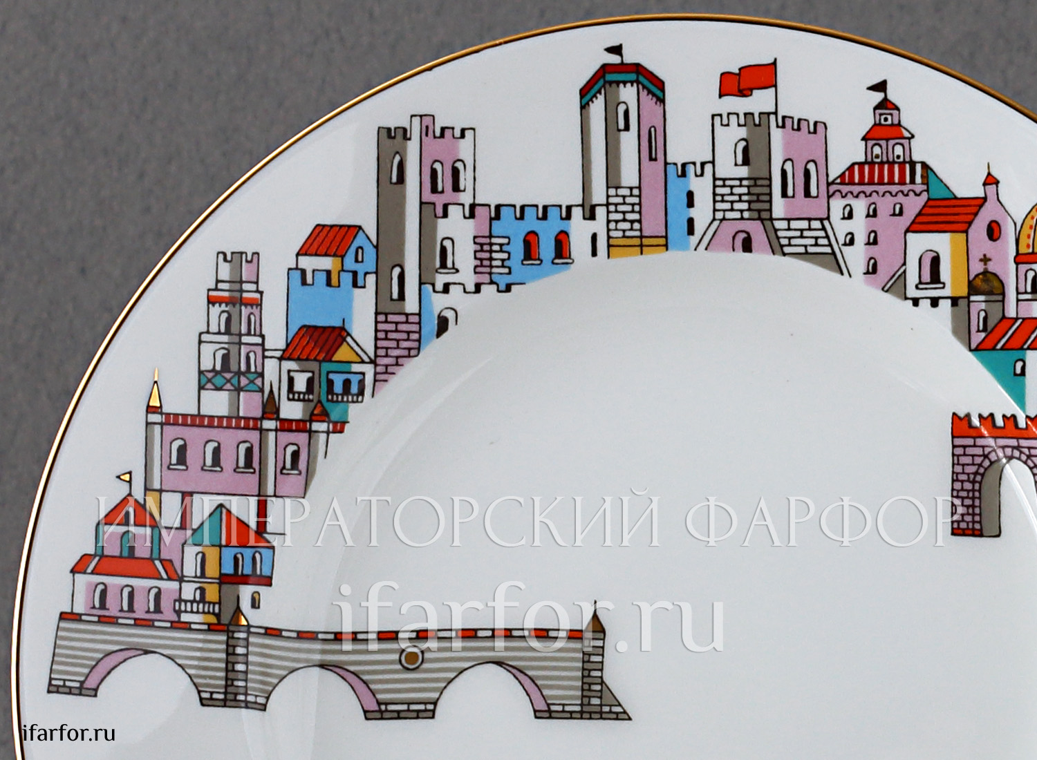 Комплект трехпредметный «Балет. Ромео и Джульетта» 1/3 Форма: Майская. Тонкостенный костяной фарфор. 165 мл.