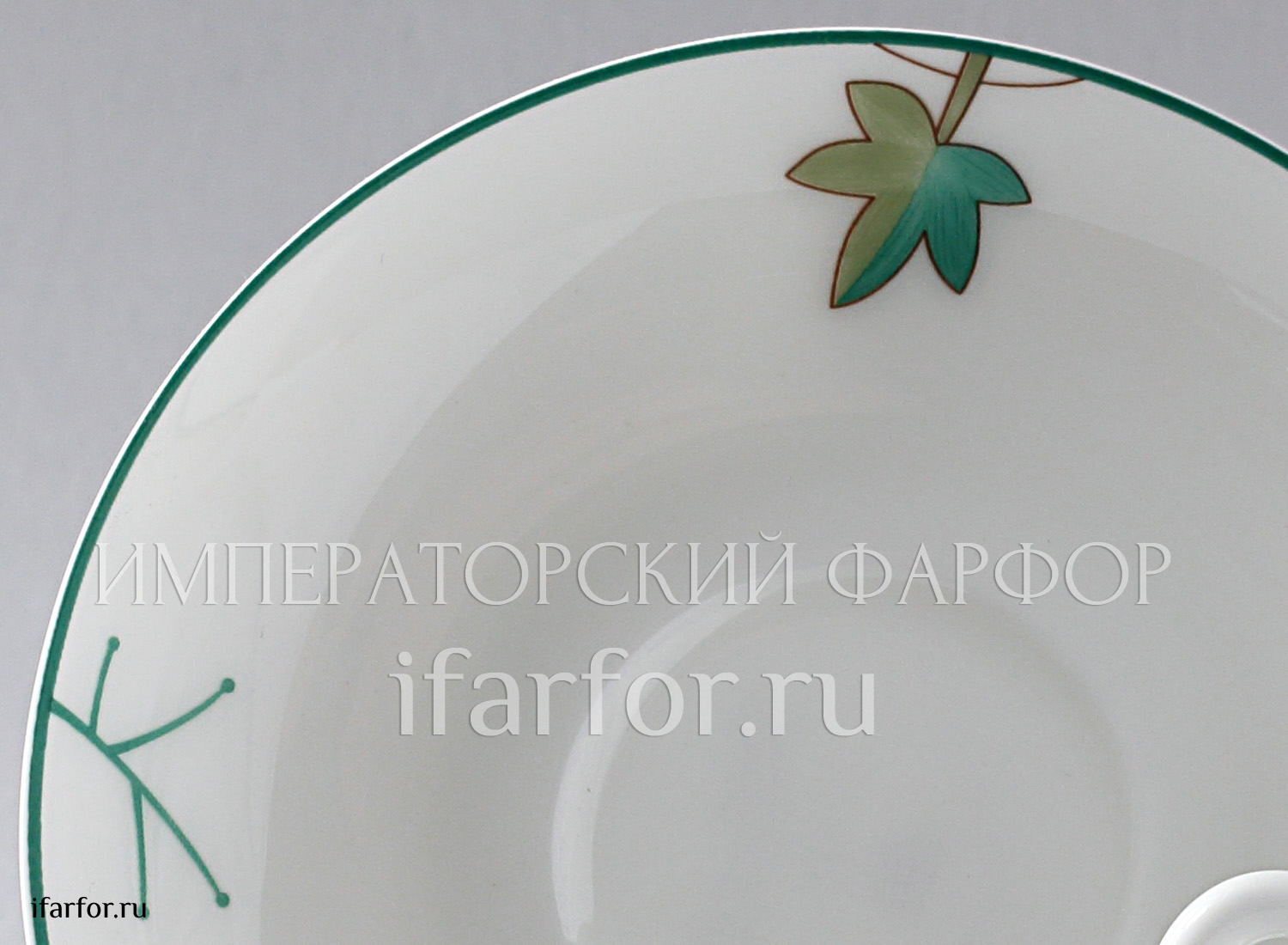 Чашка с блюдцем «Флорентийские цветы. Цветы луговые» 1/2 Форма: Ландыш 2. Тонкостенный костяной фарфор. 180 мл.