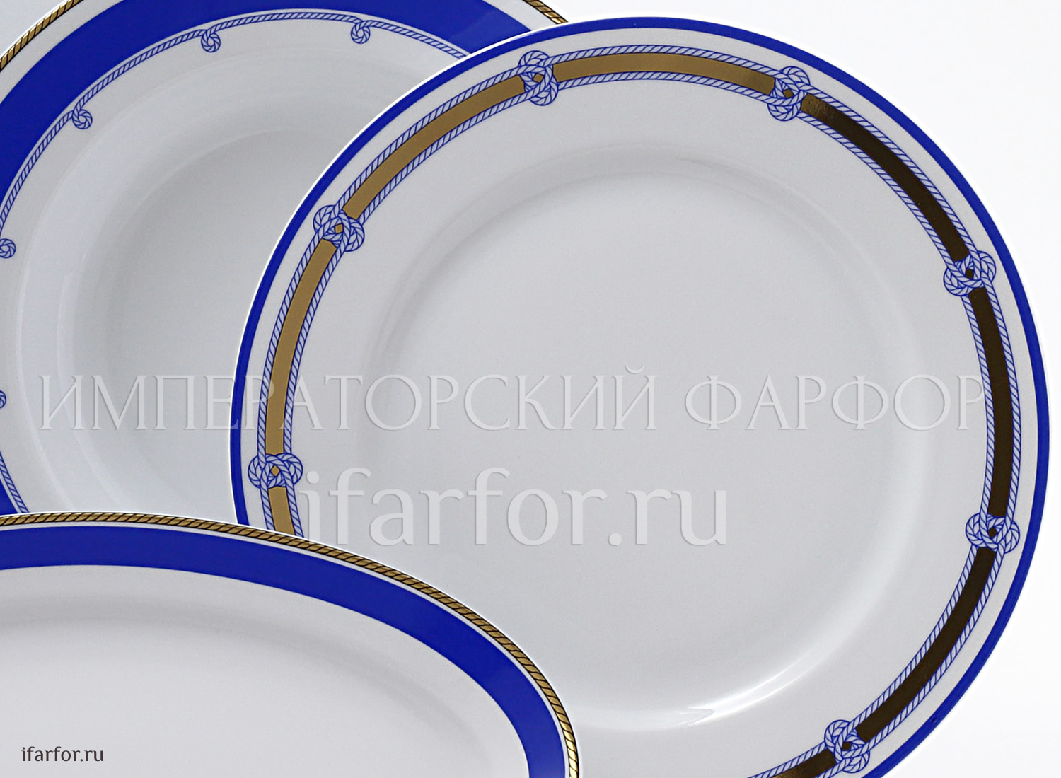 Сервиз столовый «Белое море» 6/24 Форма: Европейская-2. Твердый фарфор