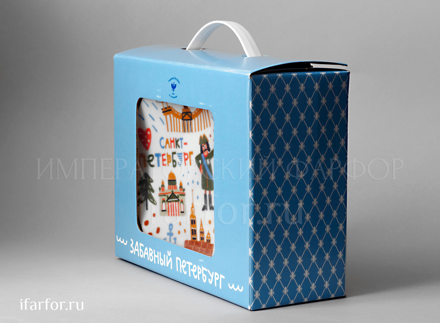 Комплект детский 3-предметный в чемоданчике «Забавный Петербург» 1/3 Форма: Соло. Твердый фарфор. 195 x 220 мм.